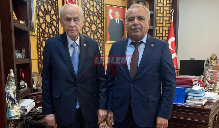 Başkan Çetinkaya MHP Lideri Bahçeli İle Görüştü