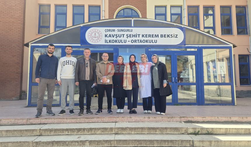Sungurlu Rehberlik Araştırma Merkezi Psikolojik Danışmanları, Köy Okullarına Ziyaret Gerçekleştirdi