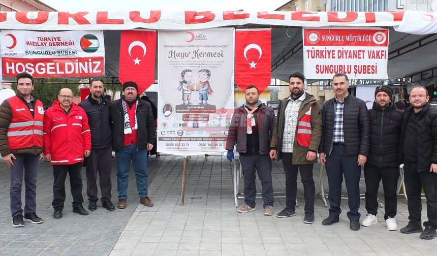 Sungurlu’dan Gazze’ye Gönül Köprüsü: Kermesten 826 Bin TL Bağış Toplandı
