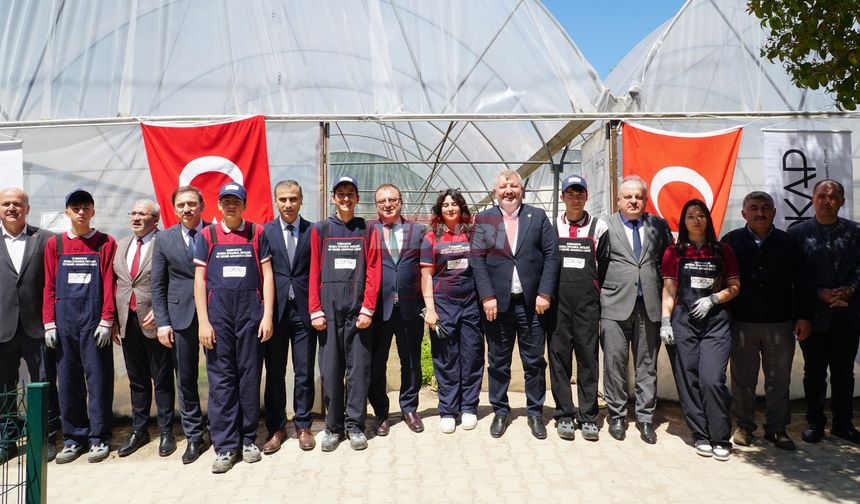 Osmancık’ta Okul Bahçesine Kurulan Serada Kuşkonmaz Yetiştirilecek