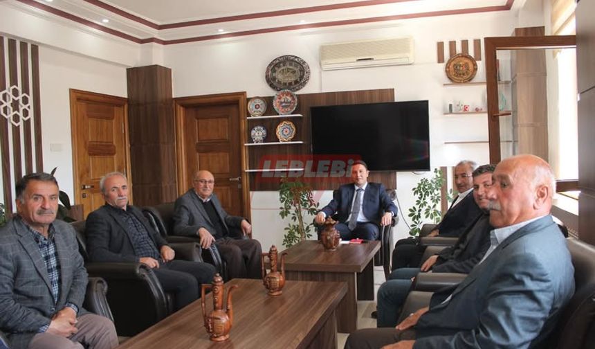 Uğurludağ Kaymakamı’na Muhtarlardan Hoş Geldin Ziyareti