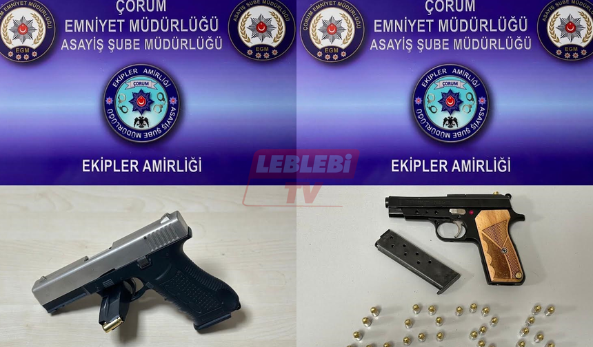Emniyetin Uygulamalarında 11 Tabanca Ele Geçirildi