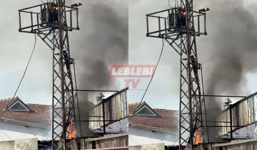 Trafo ve Kablolar Tutuştu Müdahale Sürüyor