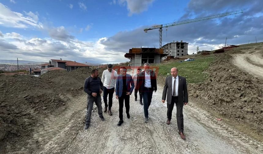 Başkan Dere TOKİ Şantiyesinde İnceleme Yaptı