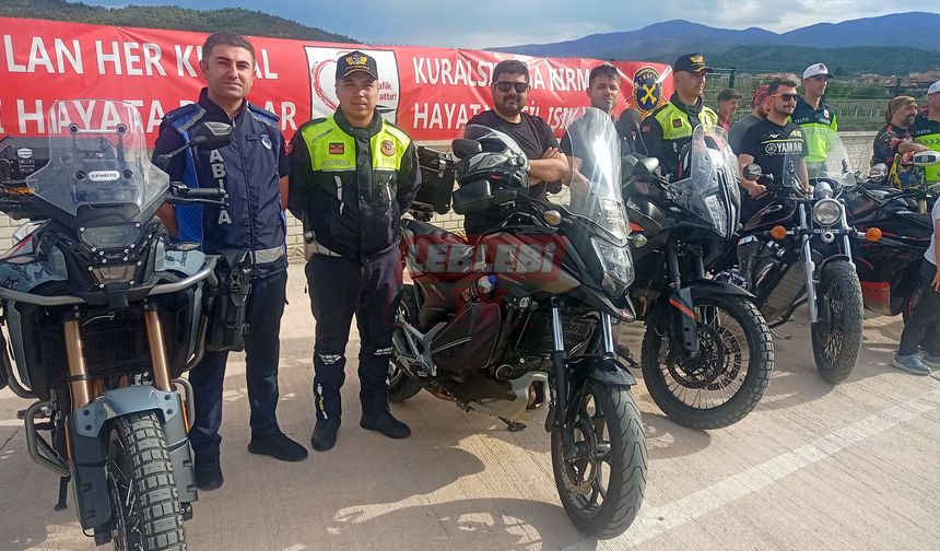 Osmancık’ta Motosiklet Sürücülerine Trafik Eğitimi Verildi