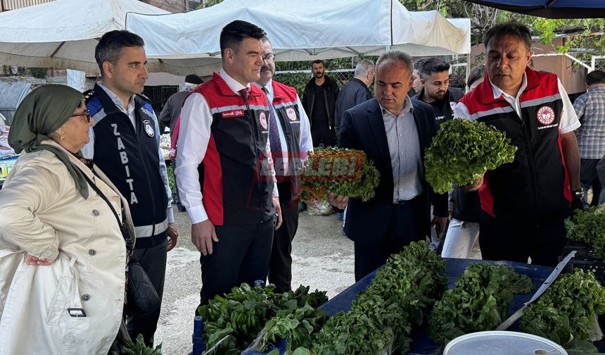 Çarşamba Pazarı’nda Hijyen Kontrolü Yapıldı