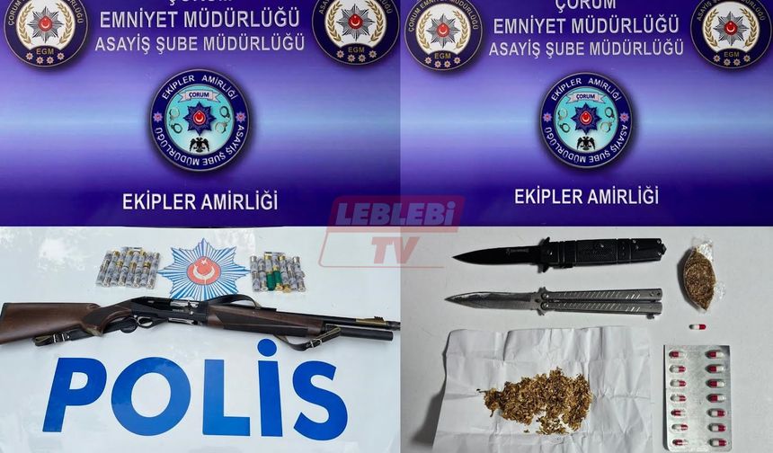 Emniyetin Uygulamalarında Silah ve Uyuşturucu Madde Ele Geçirildi