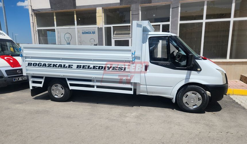 Boğazkale Belediyesine Yeni Araç ve Ekipman