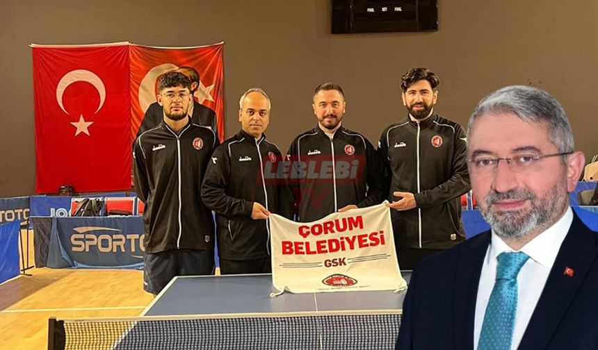 Çorum Belediyesi Masa Tenisi Takımı Elit Lig’de