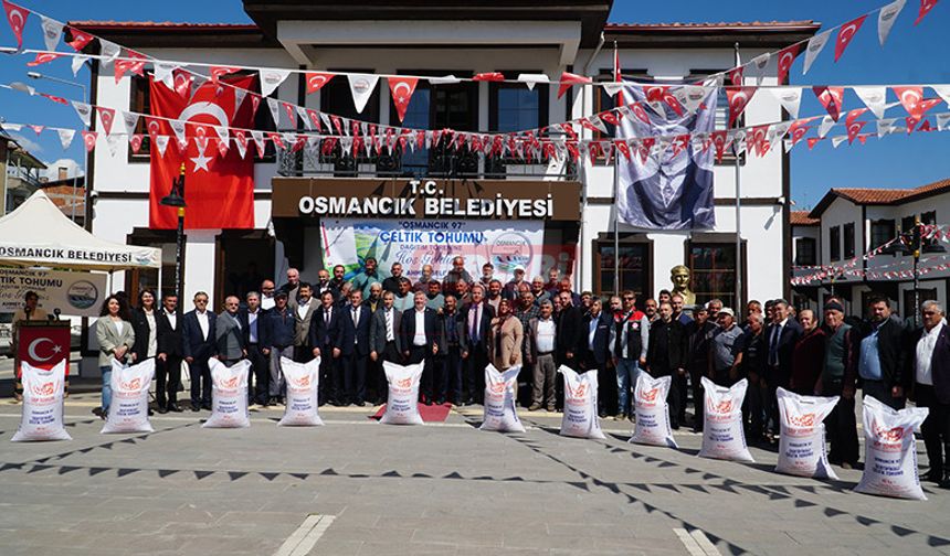 Pirinciyle Ünlü Osmancık'ta Üreticilere 5 Ton Çeltik Tohumu Dağıtıldı