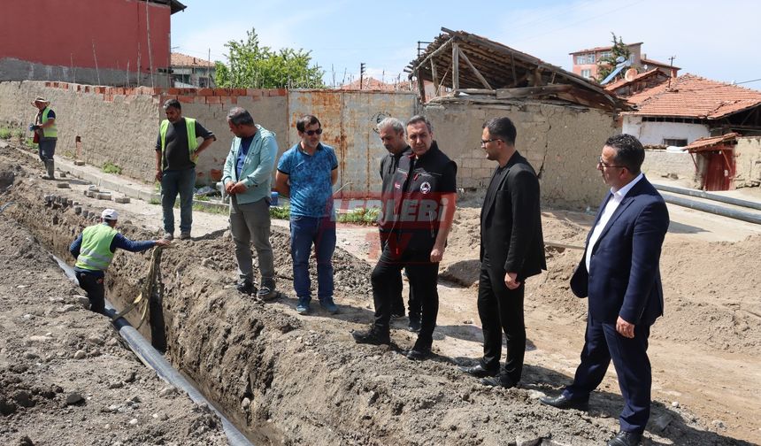 Sungurlu Belediyesi İçme Suyu Hattını Yeniliyor