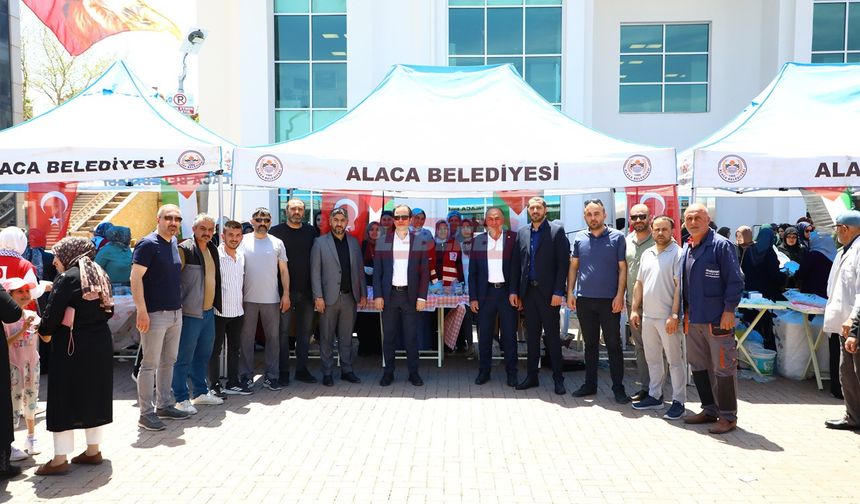 Alaca'da Gazze Halkı İçin Kermes Açıldı