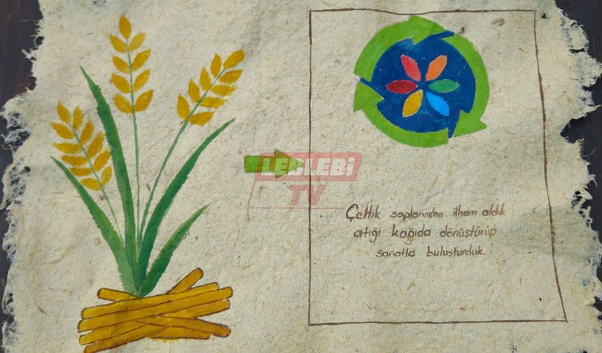 Çeltik Sapları İle Kağıt Ürettiği Projesi İle Birinci Oldu