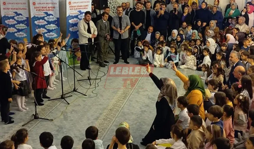 Kur’an Eğitimi Alan Minikler Yıl Sonu Heyecanı Yaşadı