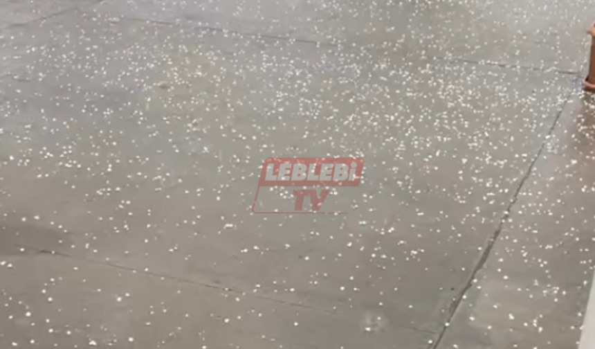 Osmancık’ta Dolu Yağışı Etkili Oldu