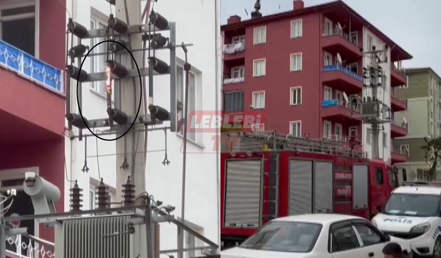Gülabibey’de Trafonun Kablosu Tutuştu