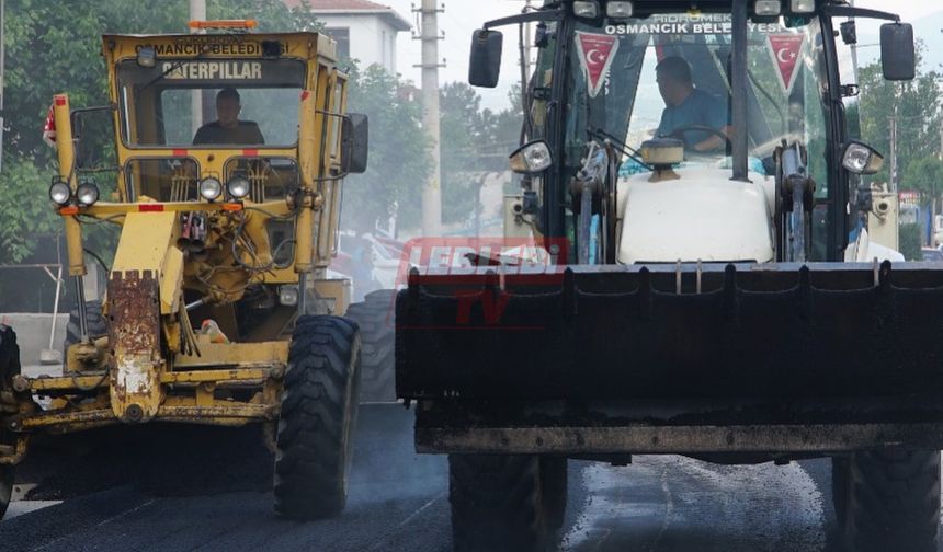 Osmancık’ta Alt Yapı Çalışmalarında Bozulan Yollar Asfaltlanıyor