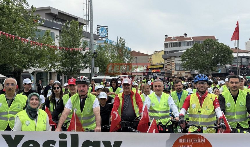 2. Geleneksel Yeşilay Bisiklet Turu Yoğun İlgi Gördü