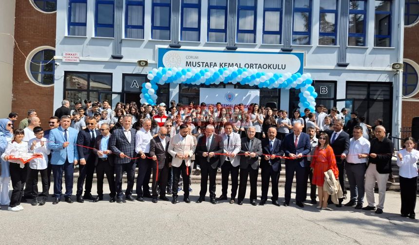 Mustafa Kemal Ortaokulu Öğrencilerinin Yıl Sonu Sergisine Yoğun İlgi