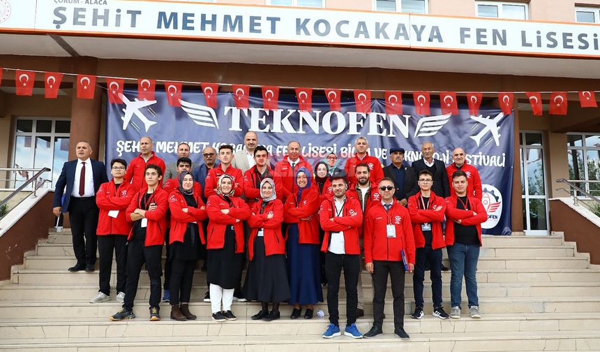 Alaca Şehit Mehmet Kocakaya Fen Lisesi’nden Teknoloji Festivali