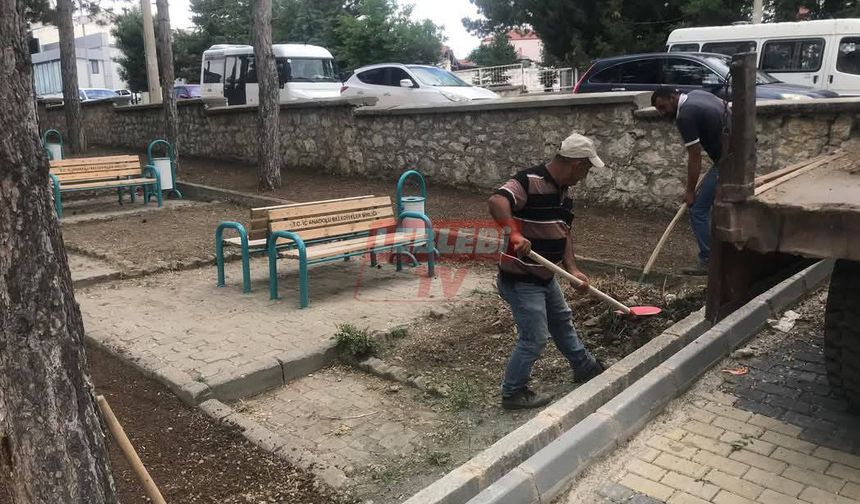 Mecitözü Tutluk Parkı Yeşillendiriliyor