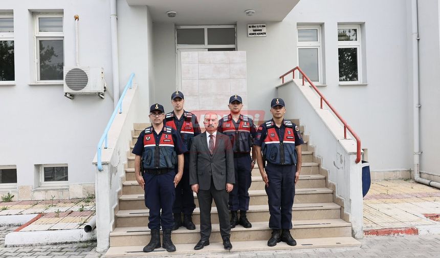 Vali Çalgan’dan Hamdiköy Jandarmaya Ziyaret