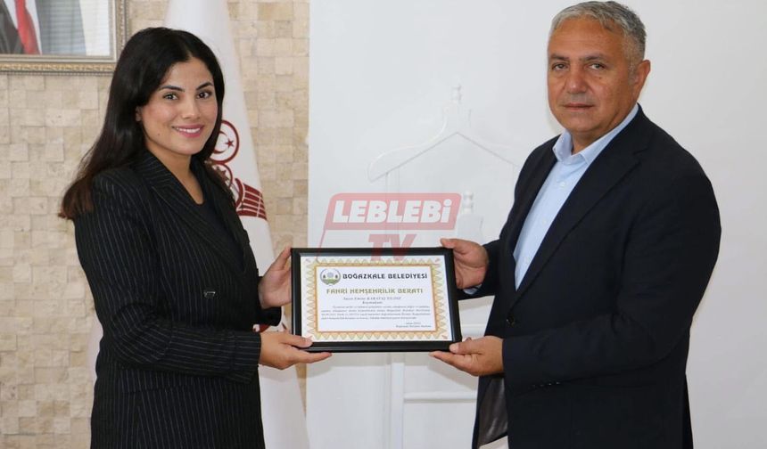 Başkan Özel’den Kaymakam Yıldız’a Fahri Hemşehrilik Beratı