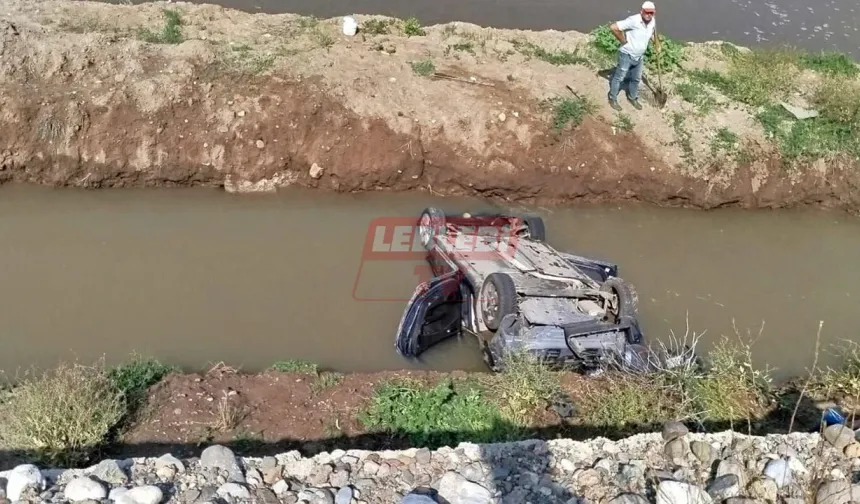 Osmancık’ta Otomobil Sulama Kanalına Uçtu: Biri Bebek 3 Yaralı