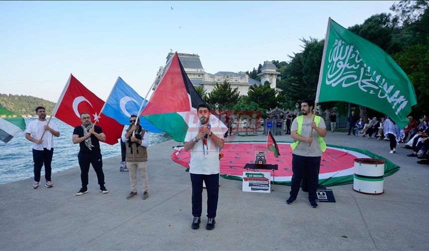 48 Saat Sürecek "Gazze İçin Nöbete Davet" Eylemi Başladı