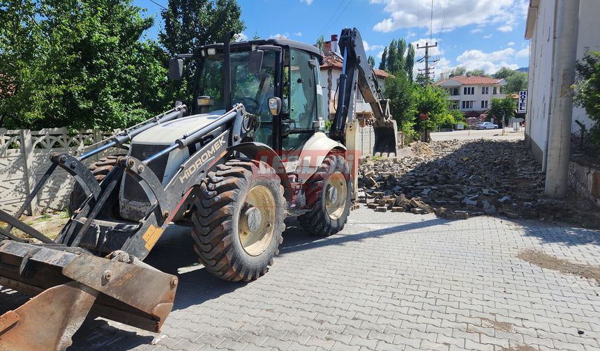 Boğazkale’de Yavuz Selim Caddesi’nin Alt Yapısı Tamamlandı Asfalt Bekliyor