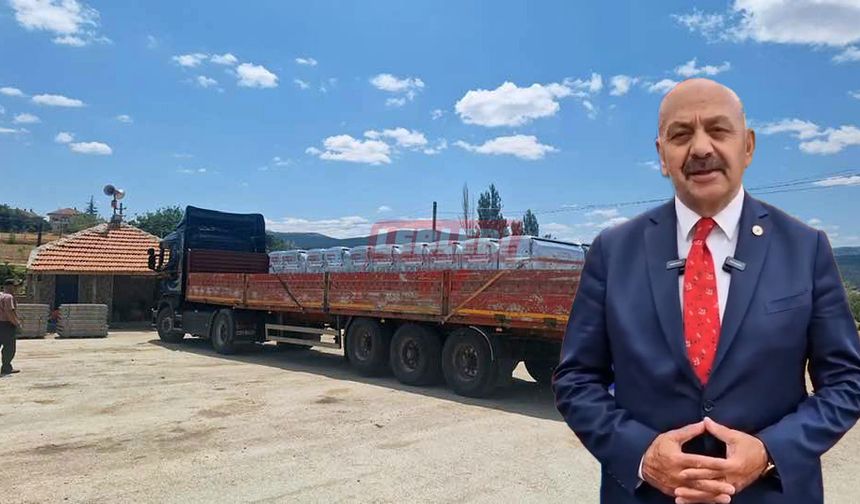 Ortaköy’e Bir TIR Çöp Konteyneri Geldi