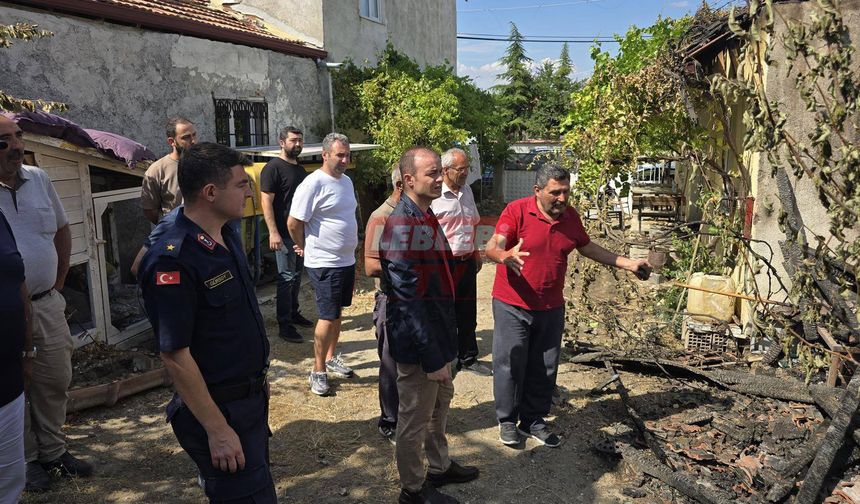Kaymakam Dinçer, Yangın Çıkan Köyde İnceleme Yaptı