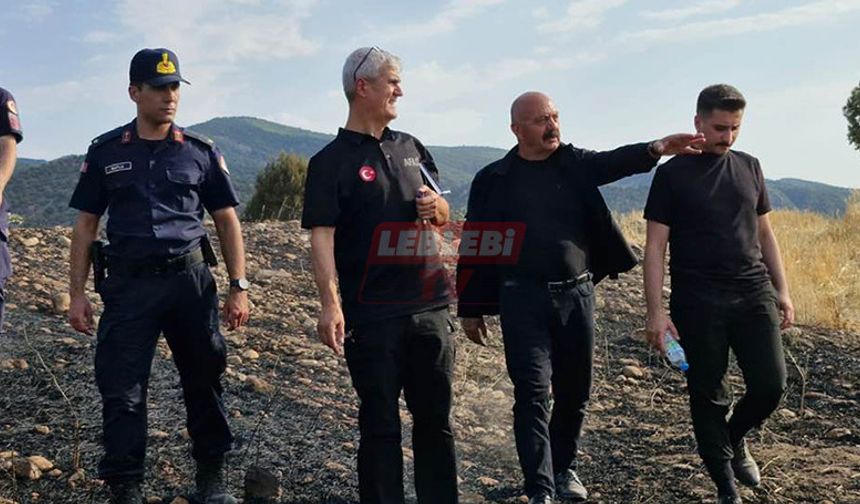Başkan İsbir, Yangın Yerini İnceledi