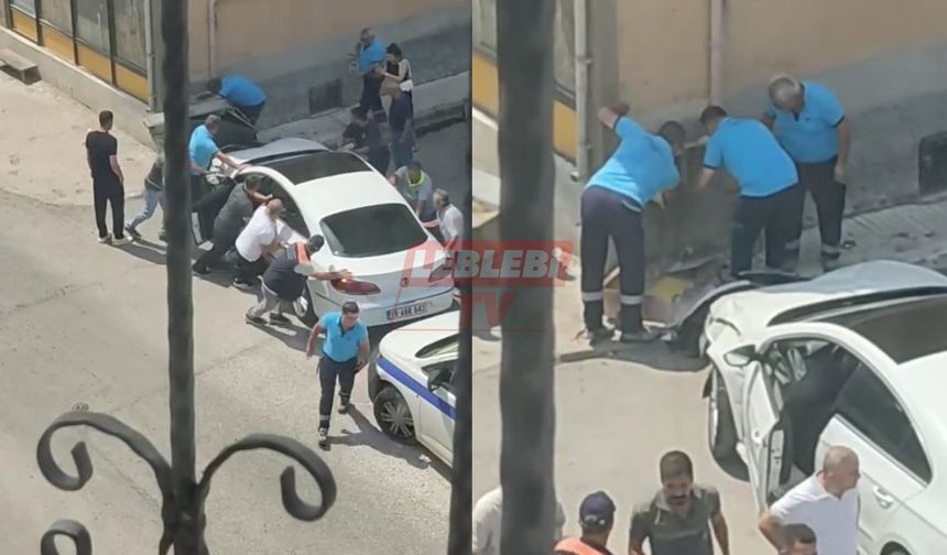 Kaza Sonrası Mahallede Patlama Tehlikesi
