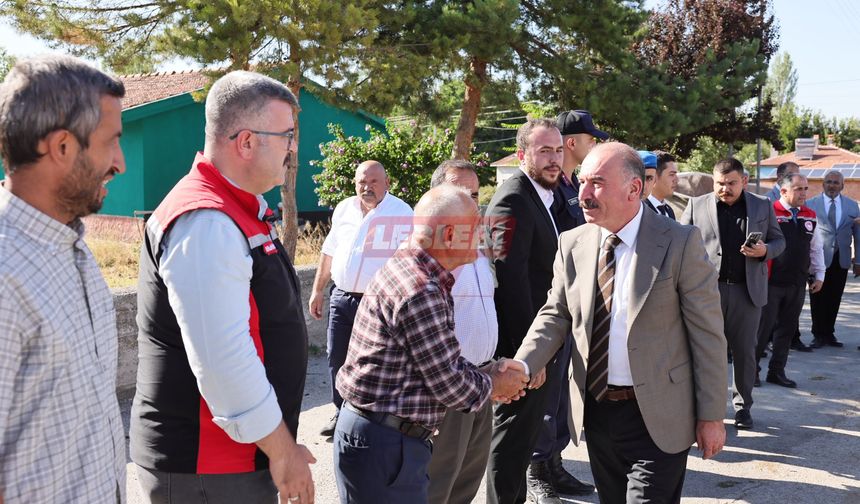 Vali Çalgan, Abdalata Köyü’nü Ziyaret Etti
