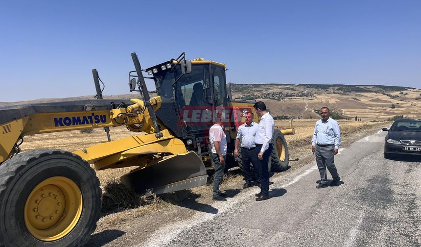Kaymakam Köksal, Yapımı Devam Eden Köy Yollarını İnceledi