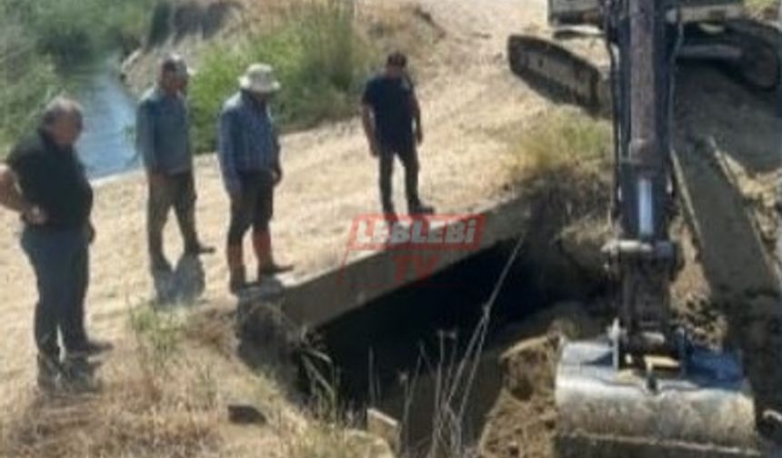 Yıkılan Sulama Kanalı Onarıldı
