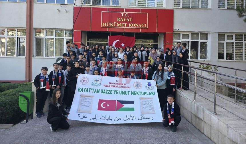 Bayat’tan Gazze’ye Umut Dolu Mektuplar