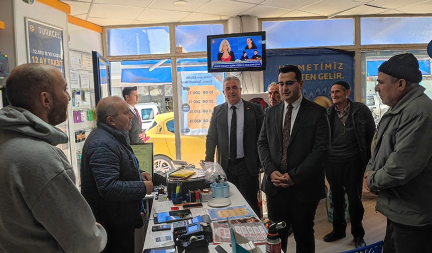 Başkan Ve Kaymakamdan Esnaf Ziyareti