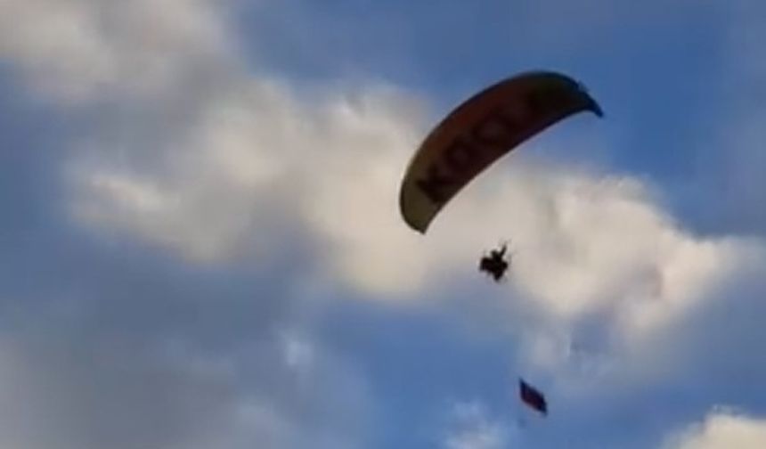 Osmancık’ta Cumhuriyet Coşkusu Paraşütle Yaşatıldı