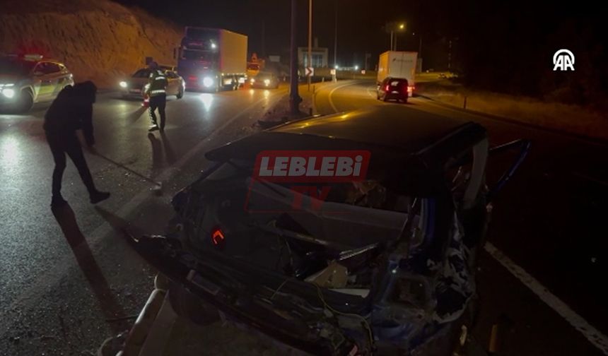 Boğazkale Sınırında Feci Kaza! Otomobil İkiye Bölündü: 1 Ölü