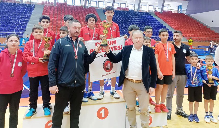 Çorum Belediyespor’un Raketleri Bölge Şampiyonu
