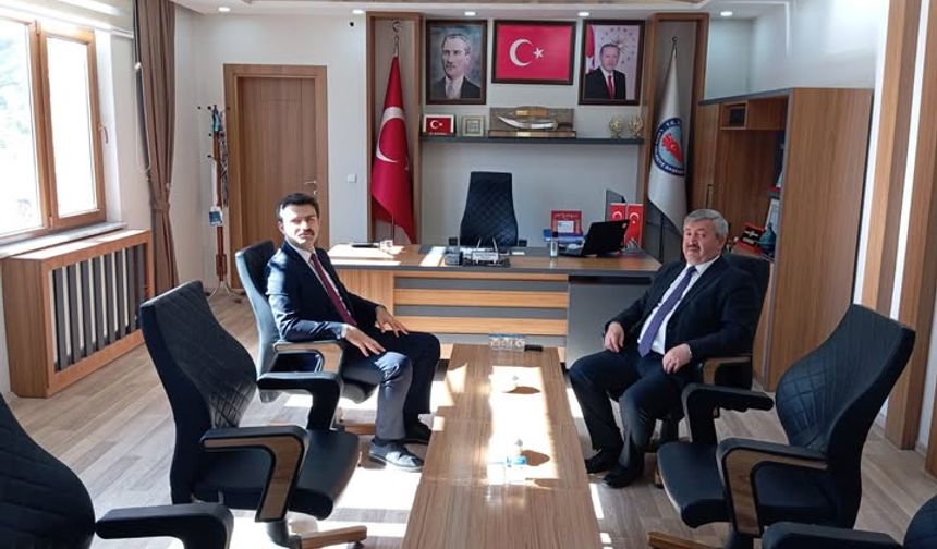 Kaymakam Yeşilyurt Başkan Toydemir’e İade-i Ziyarette Bulundu