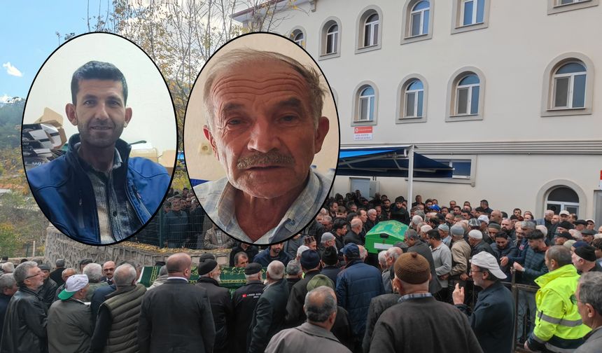 Bıçaklanarak Öldürülen Baba İle Oğlunun Cenazeleri Defnedildi