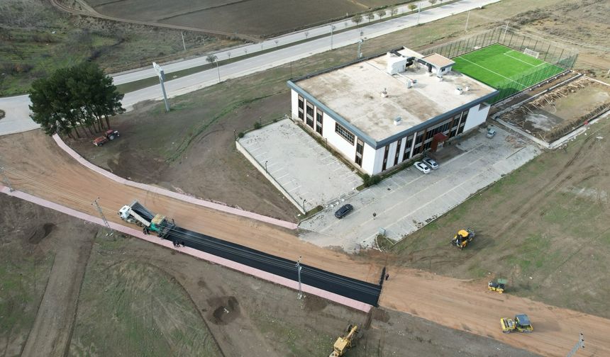 Osmancık’ta İlk Kez Sıcak Asfalt Uygulaması Yapıldı