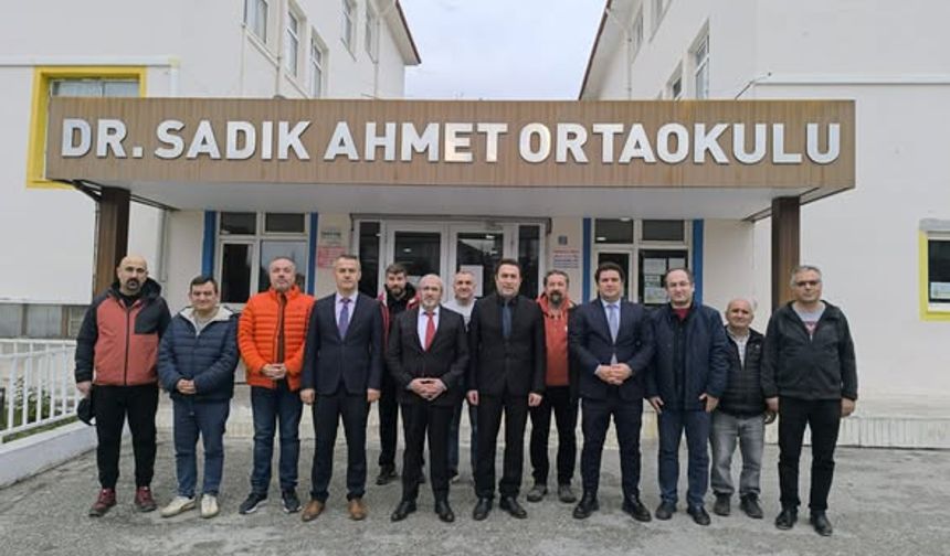 Çağlar; Dr. Sadık Ahmet Ortaokulunda İncelemelerde Bulundu