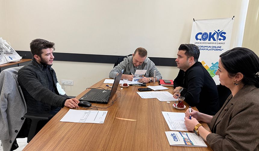 Meslek Edindirme Programına Yönelik Mülakatlar ÇOKİŞ'te Başladı