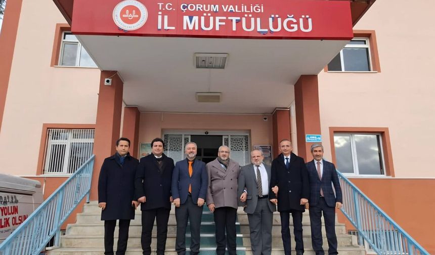 Milli Eğitim Müdürü Çağlar Ve Yardımcılarından Müftü Yıldırım’a ziyaret