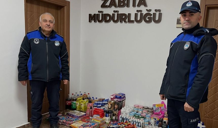 Zabıta Denetime Çıktı! Yüzlerce Tarihi Geçmiş Ürüne El Konuldu