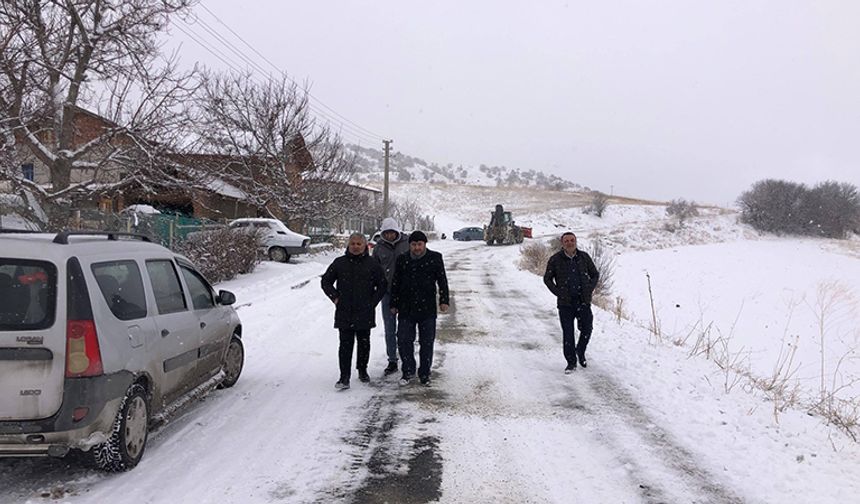 Karla Mücadeleyi Yerinde Denetledi